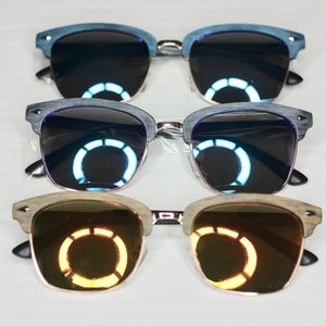 Faux Wooden Frame Sunglasses - NWT